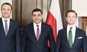 George Simion alături de lideri suveranisti din Polonia, foto Kancelaria Sejmu jpg