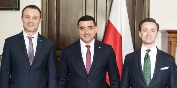 George Simion alături de lideri suveranisti din Polonia, foto Kancelaria Sejmu jpg