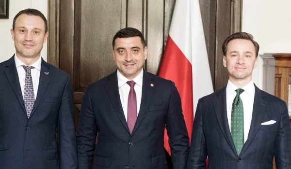 George Simion alături de lideri suveranisti din Polonia, foto Kancelaria Sejmu jpg