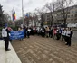 Protest în fața Prefecturii Timiș FOTO Ștefan Both