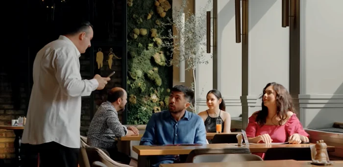 Mircdea cere o „robinată” la un restaurant de fițe. FOTO: Captura video
