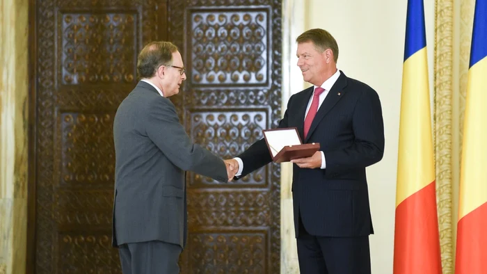 Alexander Vershbow şi Klaus Iohannis. FOTO Presidency.ro