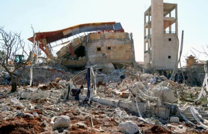 Spital distrus de bombardamente în Siria FOTO Arhivă