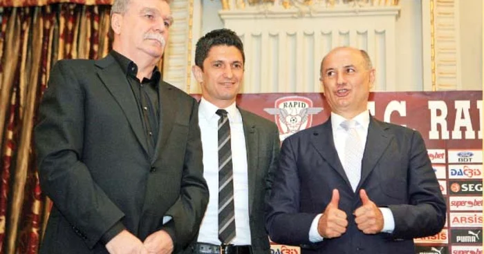 Tripleta din fruntea Rapidului: Dinu Gheorghe – Lucescu jr – George Copos