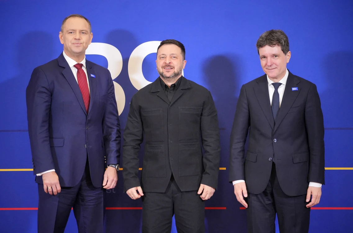 Zelenski, la Summitul B9. FOTO AFP