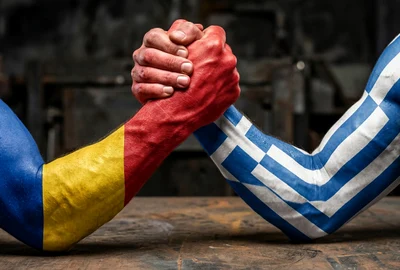 romania vs grecia foto AI jpg