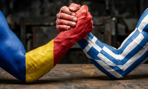 romania vs grecia foto AI jpg
