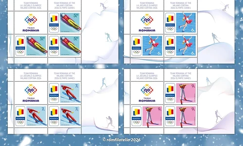 Emisiune de mărci poștale dedicată participării României la Jocurile Olimpice de iarnă