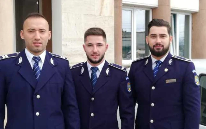 Daniel Moldovan, Mădălin Belei şi Marcel Limbăşanu, cei trei poliţişti din Alba Iulia care l-au prins pe agresorul periculos