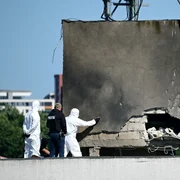 Blocul din Galați lovit de drona rusească FOTO AFP