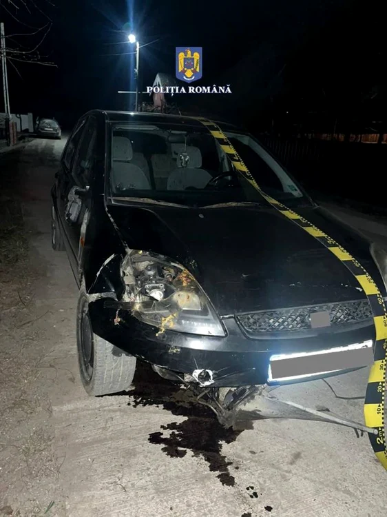 Mașina care a provocat decesul unei femei FOTO IPJ Suceava 