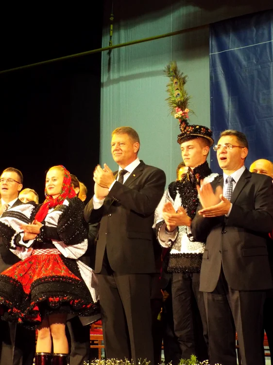 Candidatul comun al PNL si PDL la alegerile prezidenţiale, Klaus Iohannis a fost prezent joi la Satu Mare FOTO Cristina Cîcău