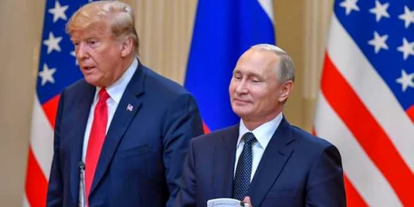Donald Trumps şi Vladimir Putin - summit in Helsinki. FOTO AFP