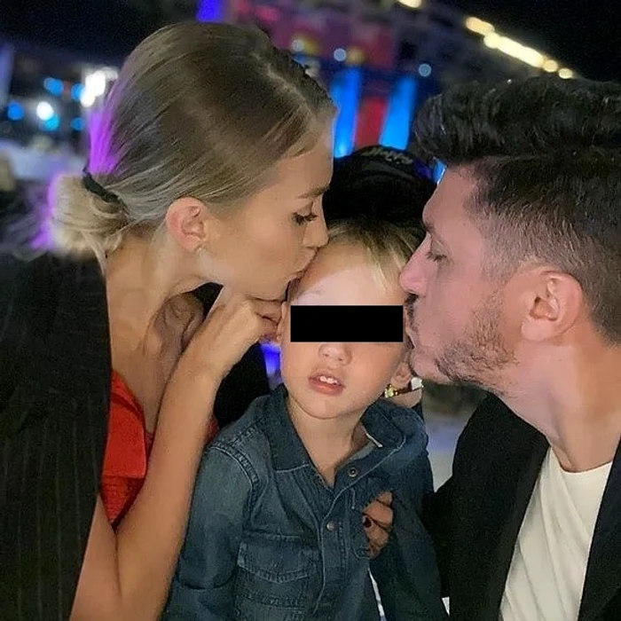 Ioana Marcu și Ciprian Marica, alături de fetița lor