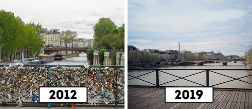 "Lacătele iubirii" de pe Pont des Arts din Paris jpeg