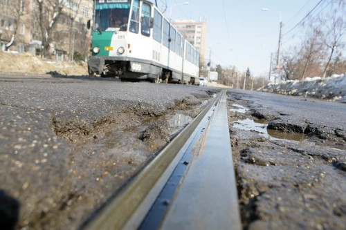 Primăria Ploieşti a anunţat că din martie va începe reabilitarea liniilor de tramvai din oraş. FOTO Adevărul Ploieşti