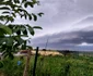 Norii Shelf-Cloud, observați în mai multe zone din țară. FOTO Meteoplus