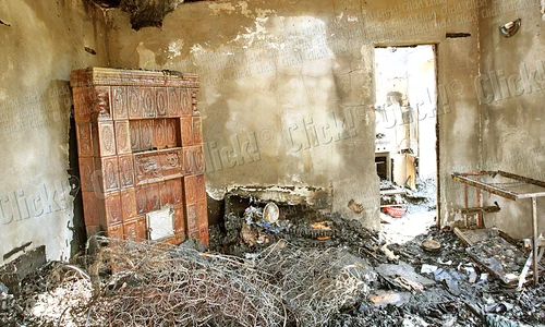 Interiorul casei a fost  distrus complet jpeg