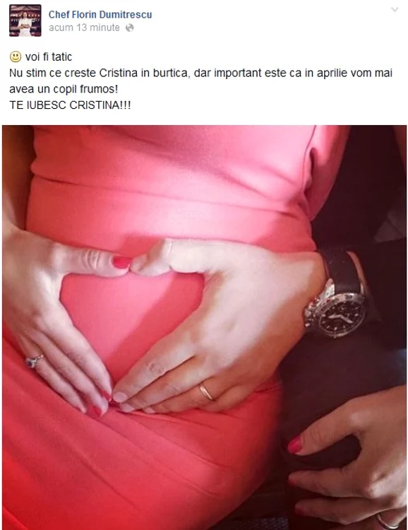 Florin Dumitrescu îi declară dragostea soţiei lui, Crisitna