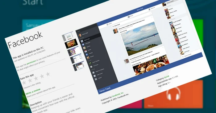 Facebook ajunge, în sfârşit, pe Windows 8. FOTO Adevărul (foto orig.: The Verge)