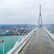 Podul internațional Gordie Howe intre SUA si Canada FOTO Facebook / Gordie Howe International Bridge