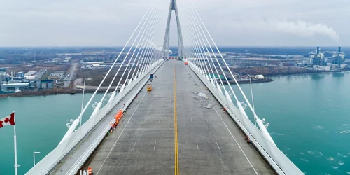 Podul internațional Gordie Howe intre SUA si Canada FOTO Facebook / Gordie Howe International Bridge