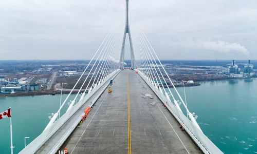Podul internațional Gordie Howe intre SUA si Canada FOTO Facebook / Gordie Howe International Bridge