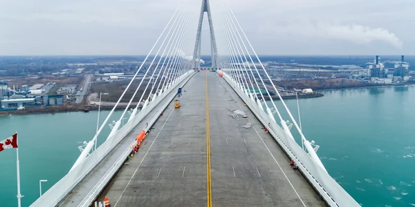 Podul internațional Gordie Howe intre SUA si Canada FOTO Facebook / Gordie Howe International Bridge