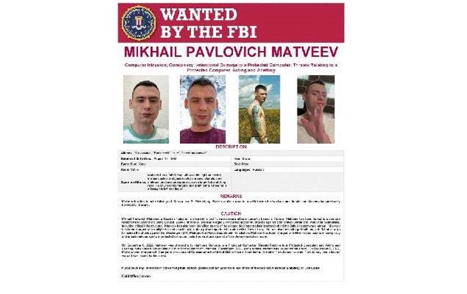 Statele Unite a pus recompensă de 10 milioane de dolari pentru prinderea unui hacker rus