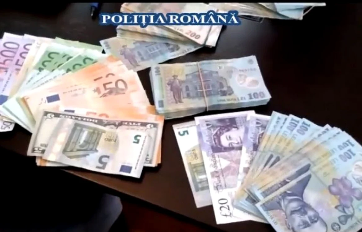 Bani ridicaţi de poliţişti la percheziţii