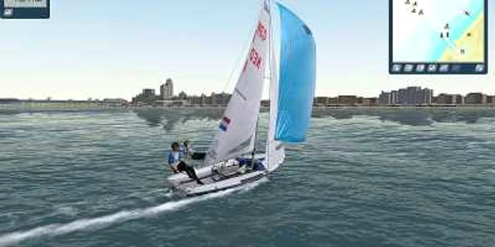 Cursă de yahting simulată pe calculator SURSĂ Stentec Sail Simulator