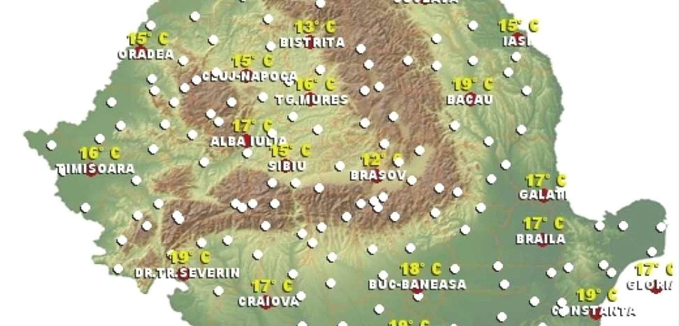 Temperaturi ceva mai mari decât cele normale pentru această perioadă Foto: ANM