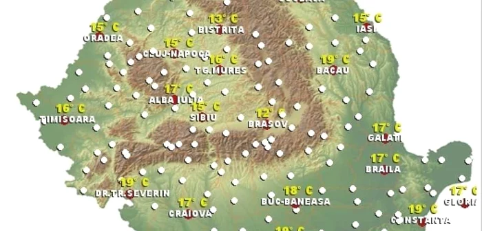 Temperaturi ceva mai mari decât cele normale pentru această perioadă Foto: ANM