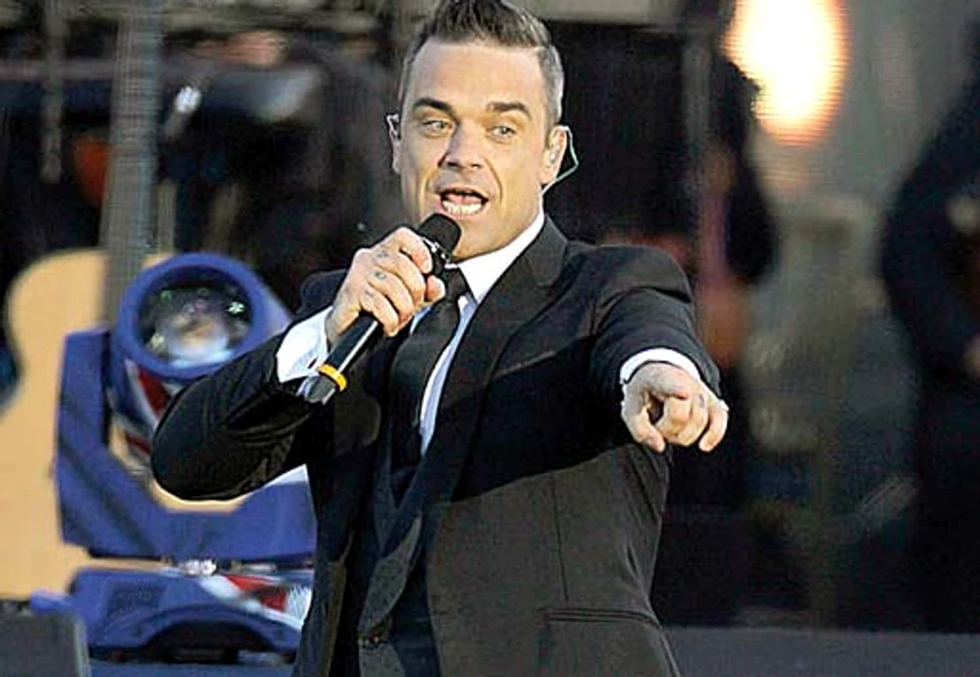 Acesta este afișul care anunță concert Robbie Williams la Bucureștifoto: eventim.ro