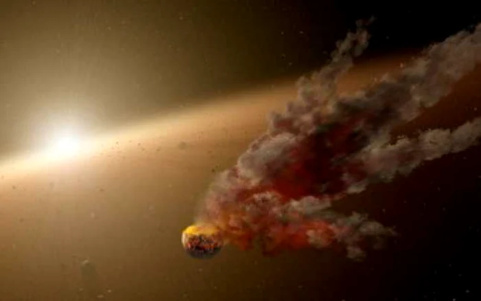 Cum ar arăta coliziunea dintre doi asteroizi de mari dimensiuni FOTO: Huffingtonpost.com