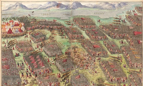 Bătălia de la Mohács, în Cronica lui Johann Schreier din 1555