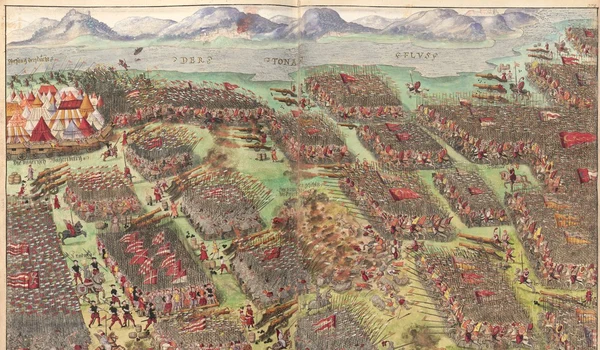 Bătălia de la Mohács, în Cronica lui Johann Schreier din 1555
