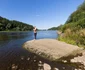 Faimoasa «pietră a foamei» (Hungerstein) din Pirna-Oberposta este din nou vizibilă FOTO Profimedia