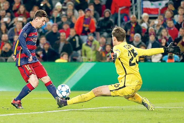 
    Messi a zburdat pe teren contra RomeiFoto: AP  