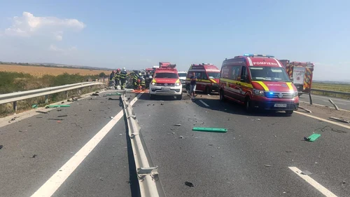 Accident pe Autostrada A1 FOTO: DRDP Timişoara
