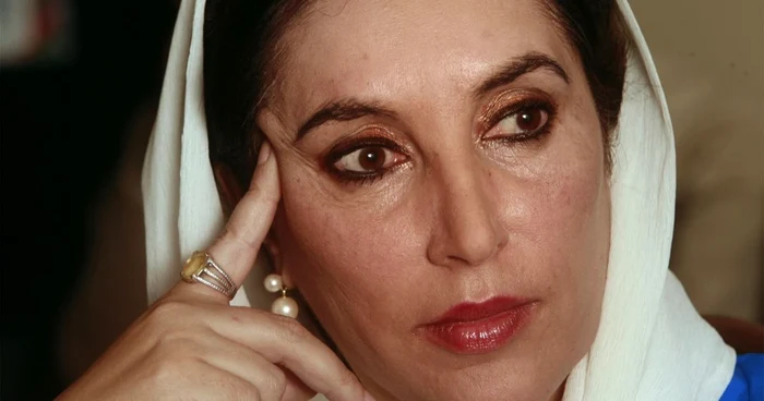 Benazir Bhutto a fost premierul Pakistanului între 1993-1996. A murit în 2007, în urma unui atentat    FOTO:AFP