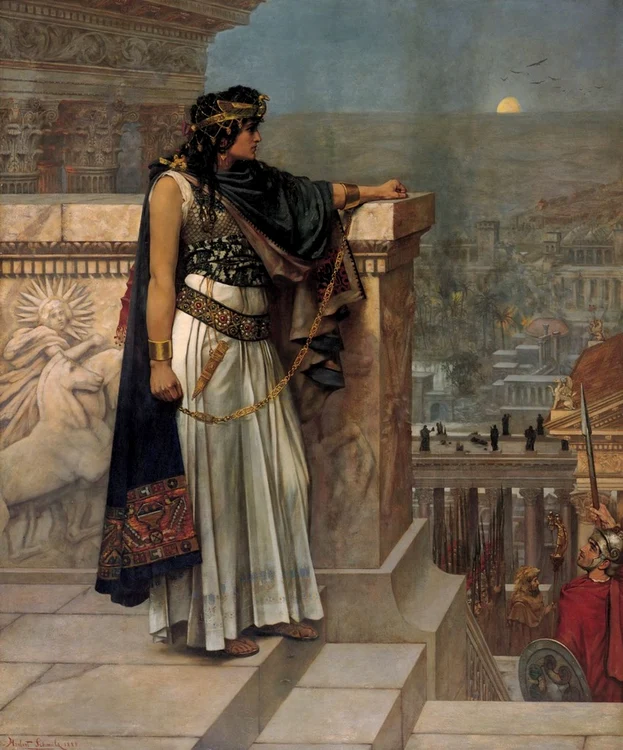 Regina Zenobia. Pictură de Herbert Gustave Schmalz