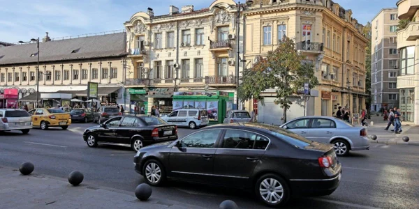 Masini - trafic in Bucuresti - vinieta oxigen FOTO Adevarul 
