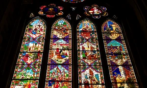 Stained window example, León Cathedral jpg