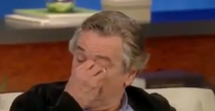 Robert De Niro a plâns în timpul emisiunii
