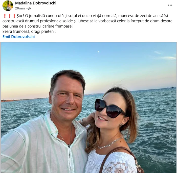 Jurnalista a reacționat imediat după reacțiile apărute în spațiul public / Sursa foto: Facebook
