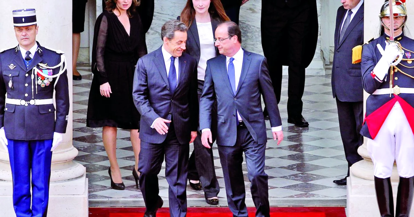 Nicolas Sarkozy (stânga) a fost învins lejer de Francois Hollande în lupta pentru preşedinţia Franţei în urmă cu mai puţin de un an. FOTO Reuters
