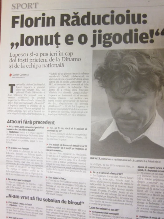 Răducioiu n-a avut milă de Lupescu