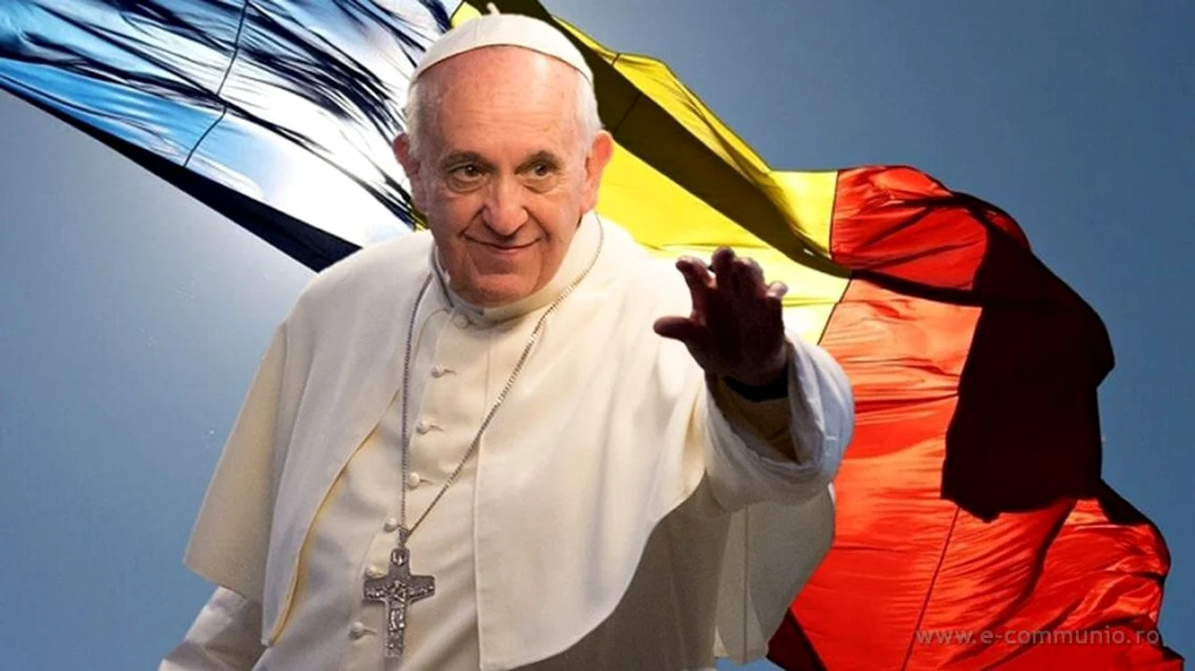 Papa Francisc a binecuvântat România în 2019, la vizita sa aici. Foto arhivă