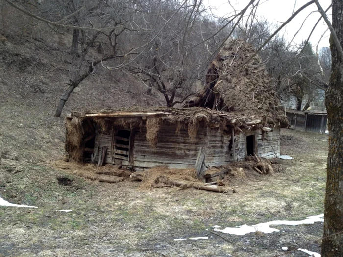 Construcţii părăsite în satul Marineşti din Alba